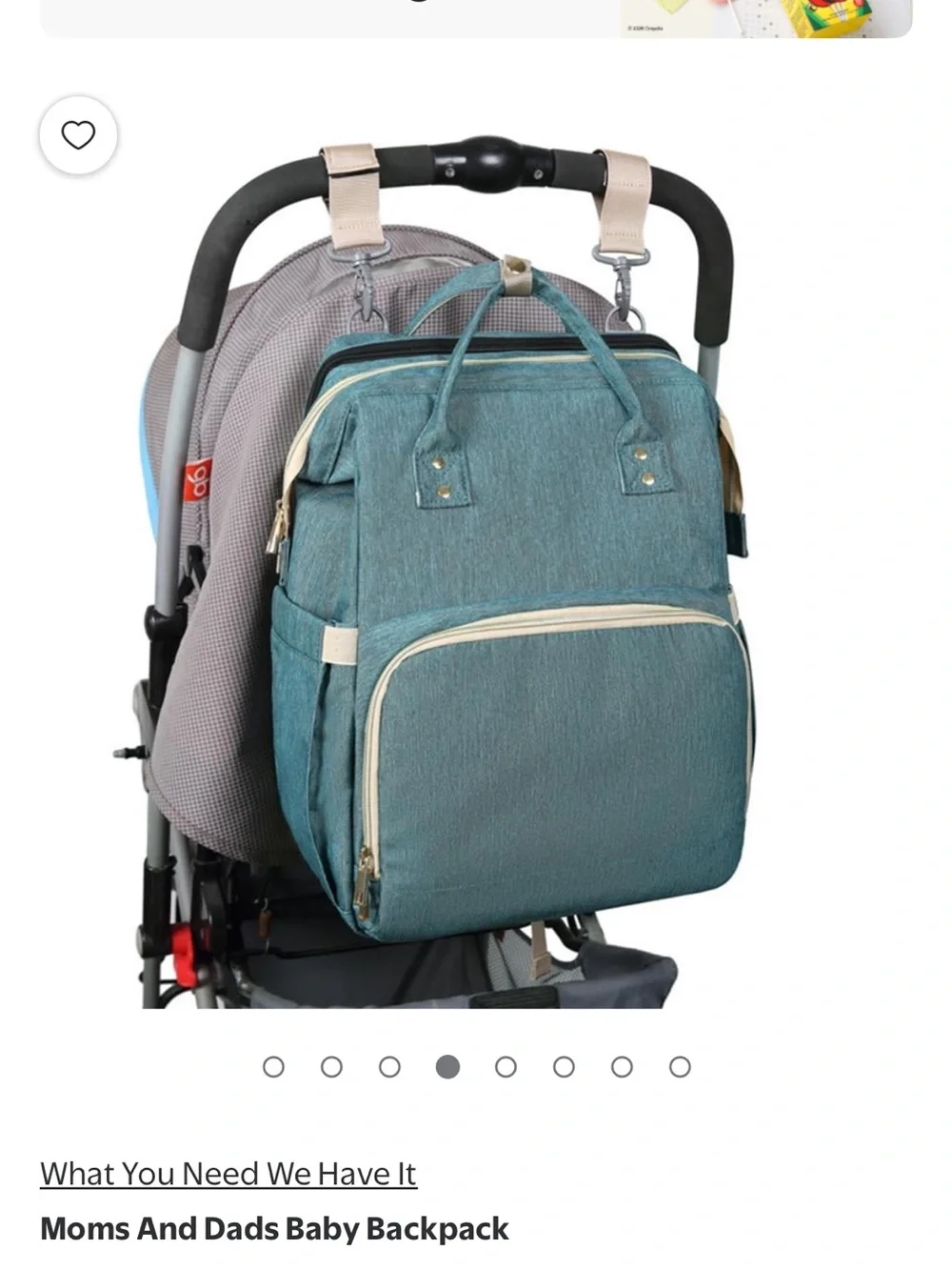 Moms And Dads Navy Blue Baby Backpack Diaper Bag